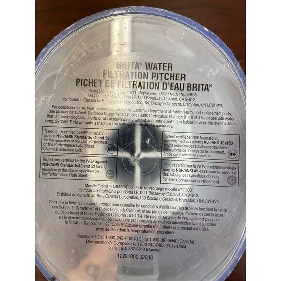 Brita Water Filtration Pitcher - Picture 12 of 12